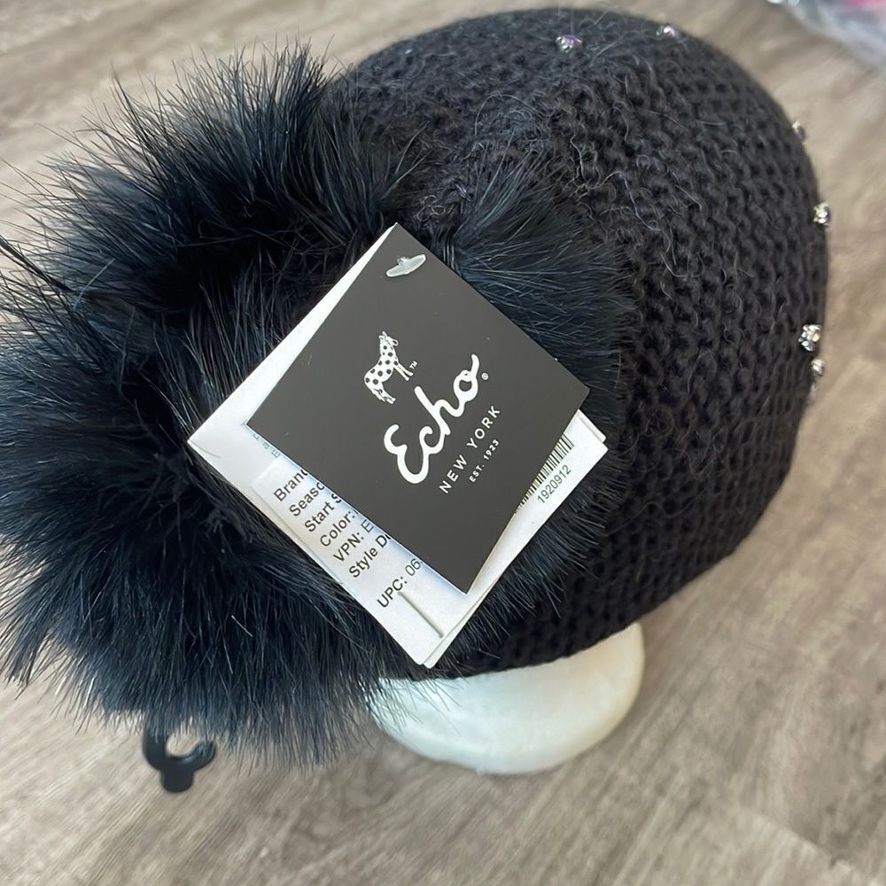 Echo New York Ostrich Hat NEW